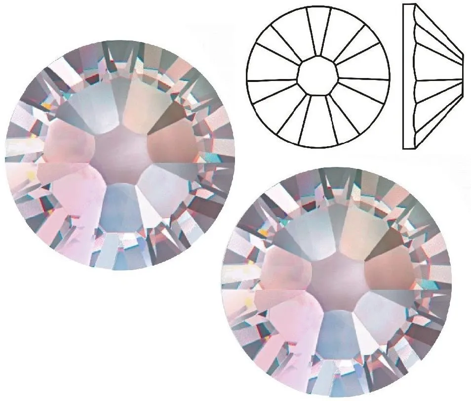 Flatback crystals for lash & nail, CLEAR CRYSTAL