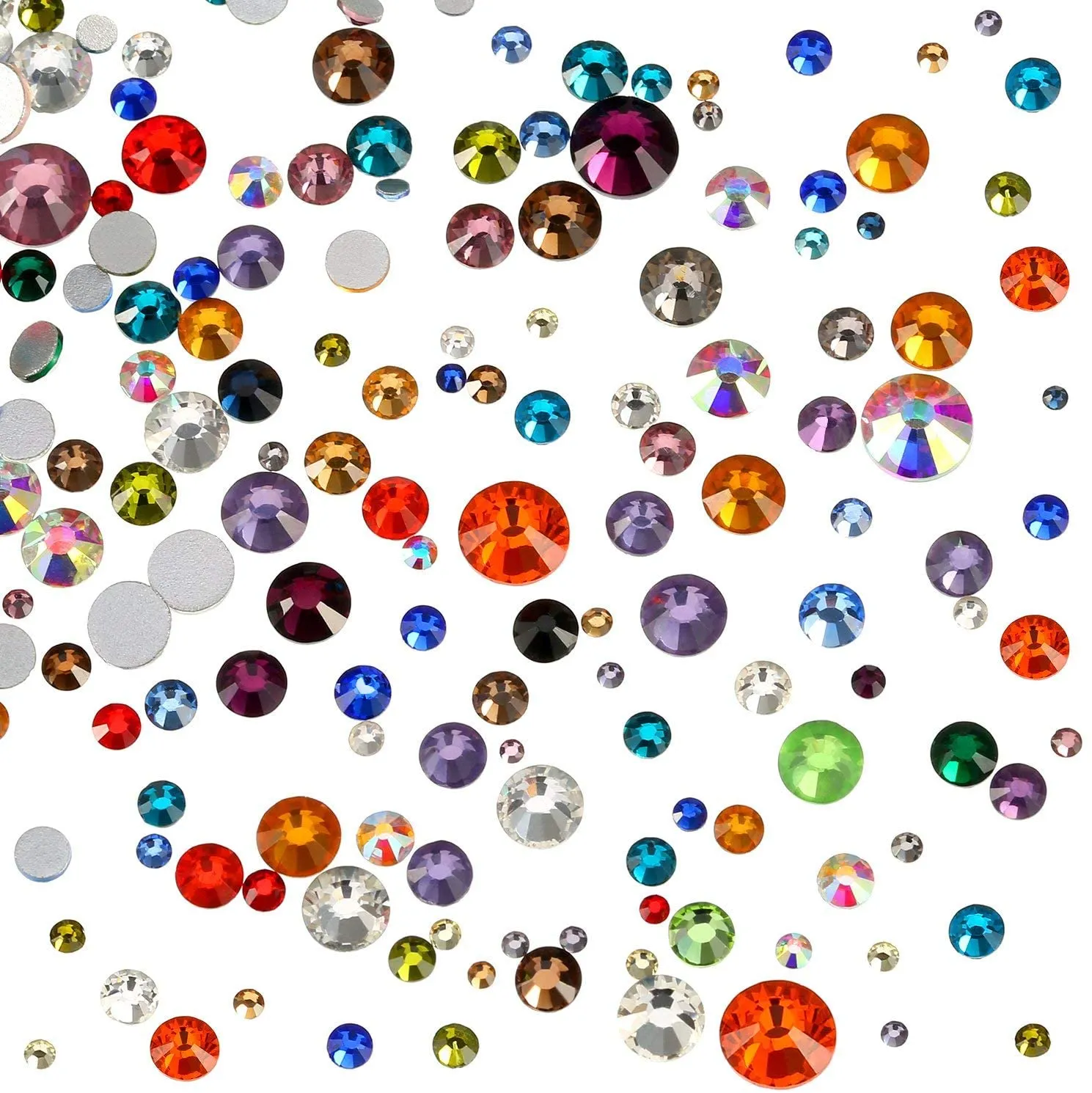 Flatback crystals for lash & nail, LIGHT TOPAZ
