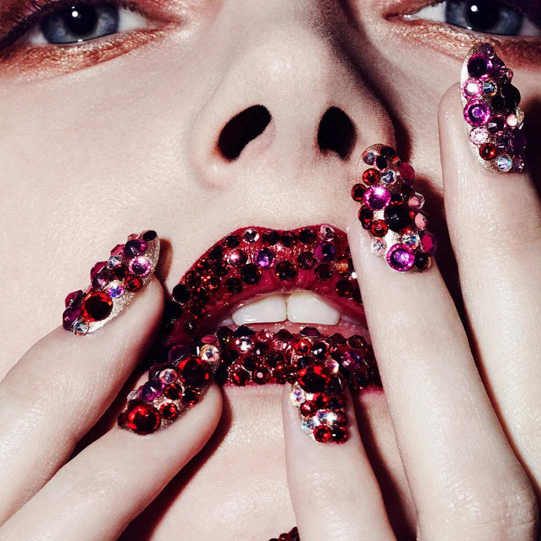 Flatback crystals for lash & nail, SMOKEN TOPAZ