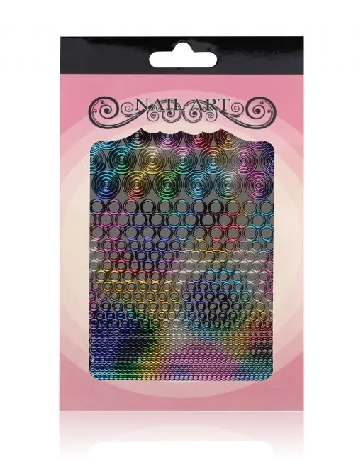 Foil volume nail stickers for nail design and French manicure
