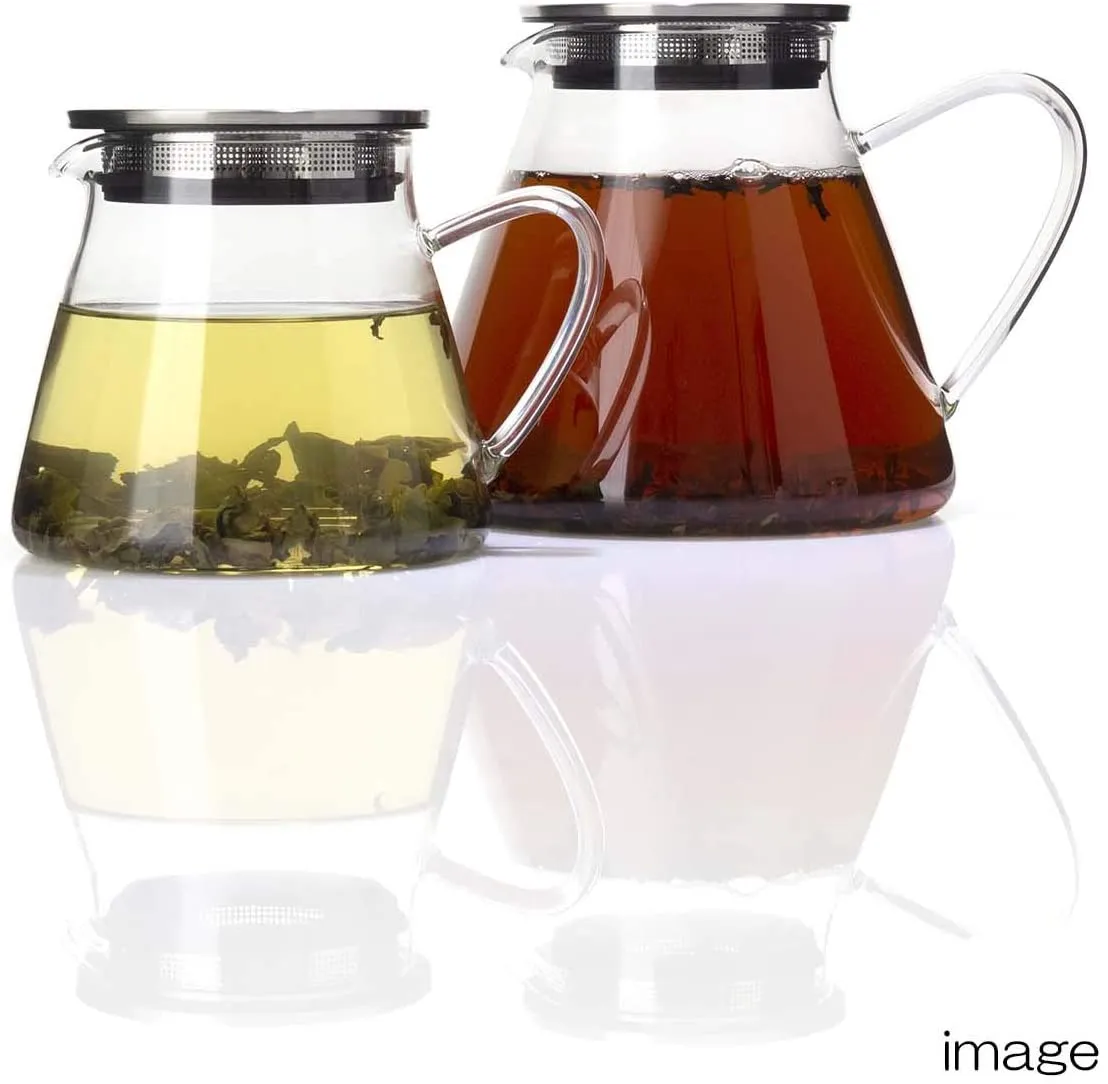 FORLIFE Fuji Glass Teapot with Filter Lid (18 ounces)