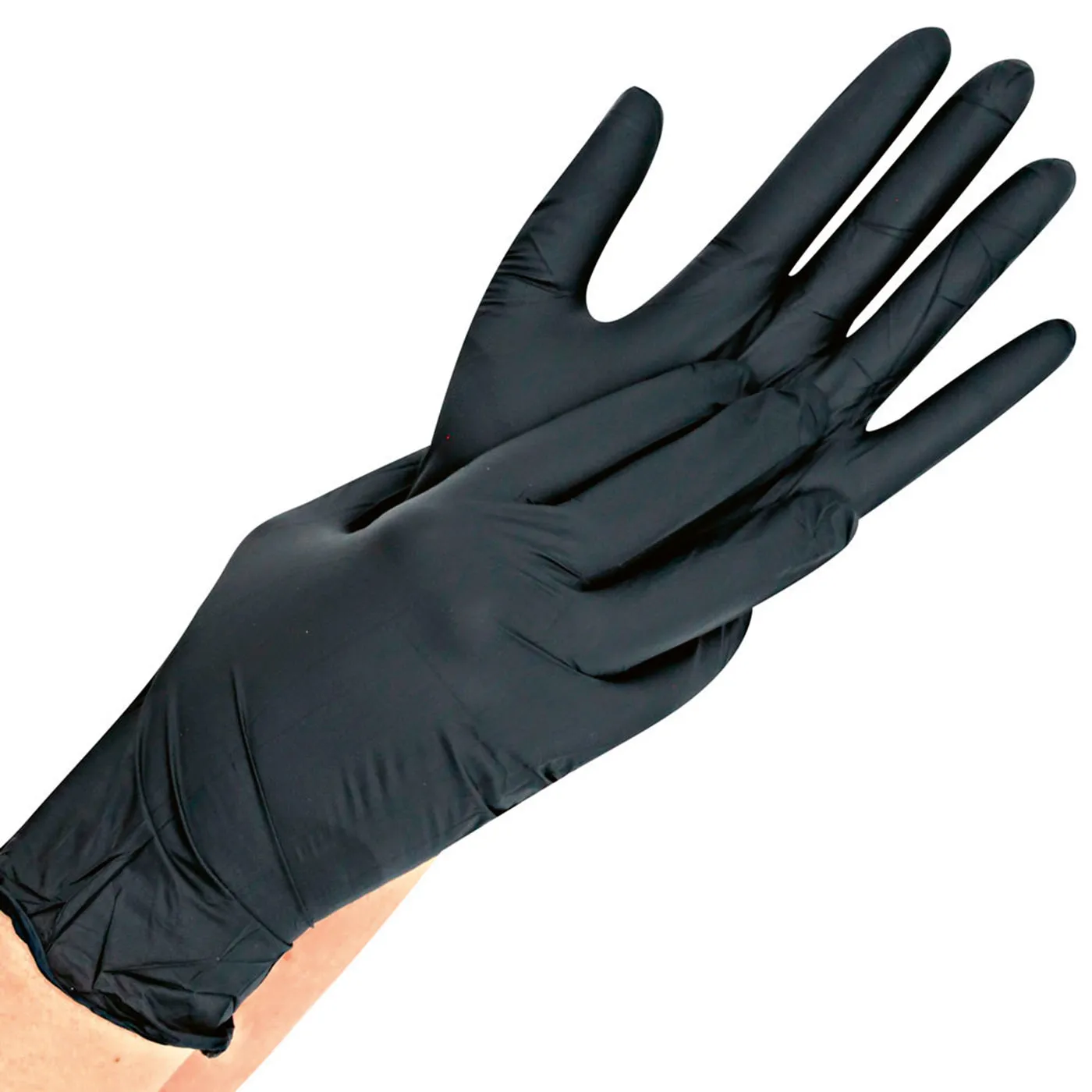 Franz Mensch Hygostar black nitrile gloves 100 pcs, size XS, S, M or L