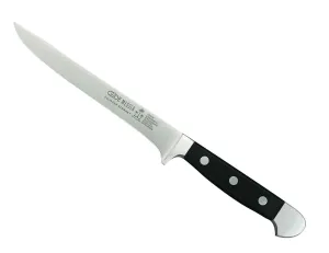 Güde Alpha Series Hand Forged Ice Hardened Stainless Steel Hostaform Handle Boning Knife, 6-Inch