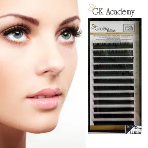 GK Mink lashes for eyelash extensions volume ONE size, 0.07-C