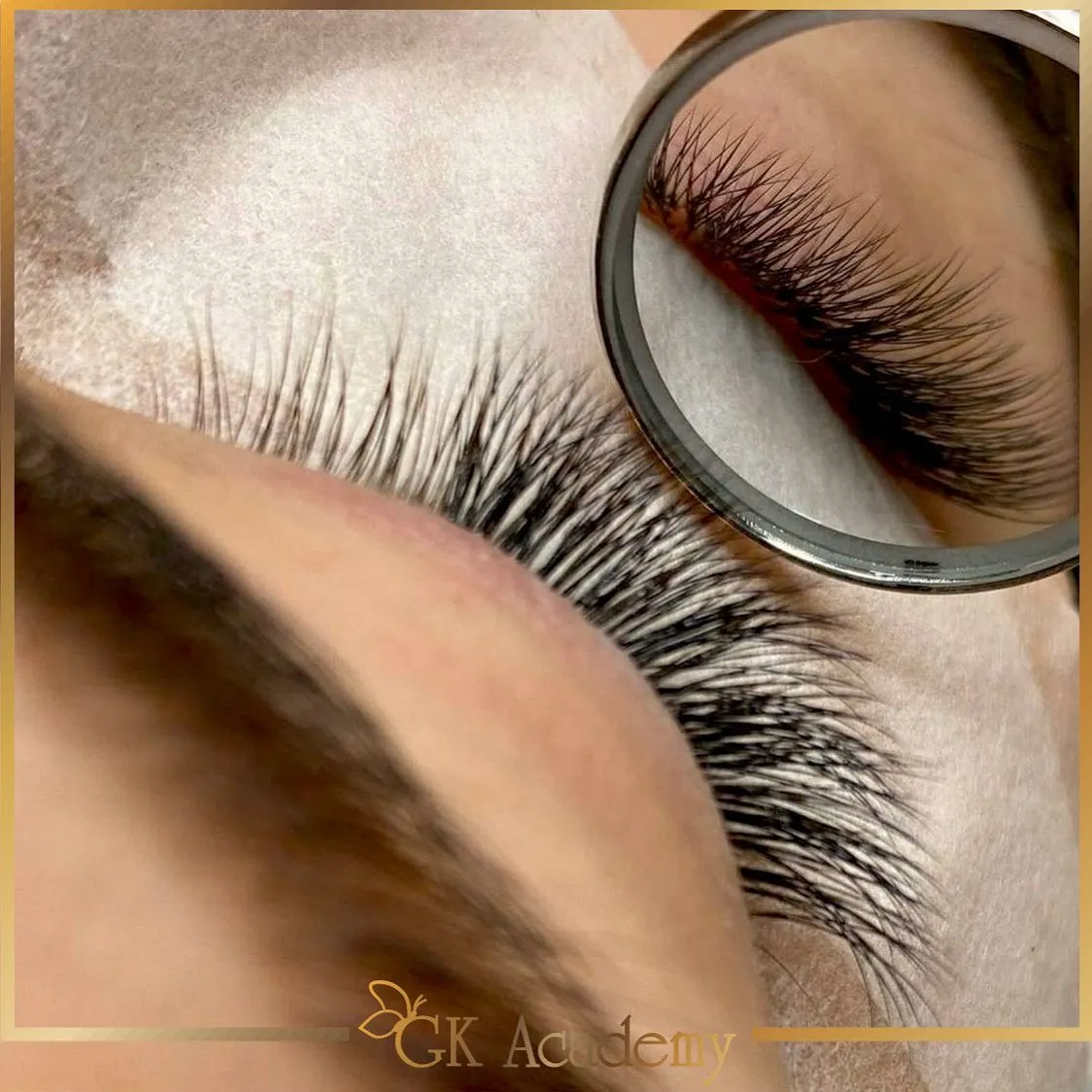 GK Mink lashes for eyelash extensions volume ONE size, 0.07-C