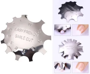 GlamLac French Cut Nail metal form, 2 types