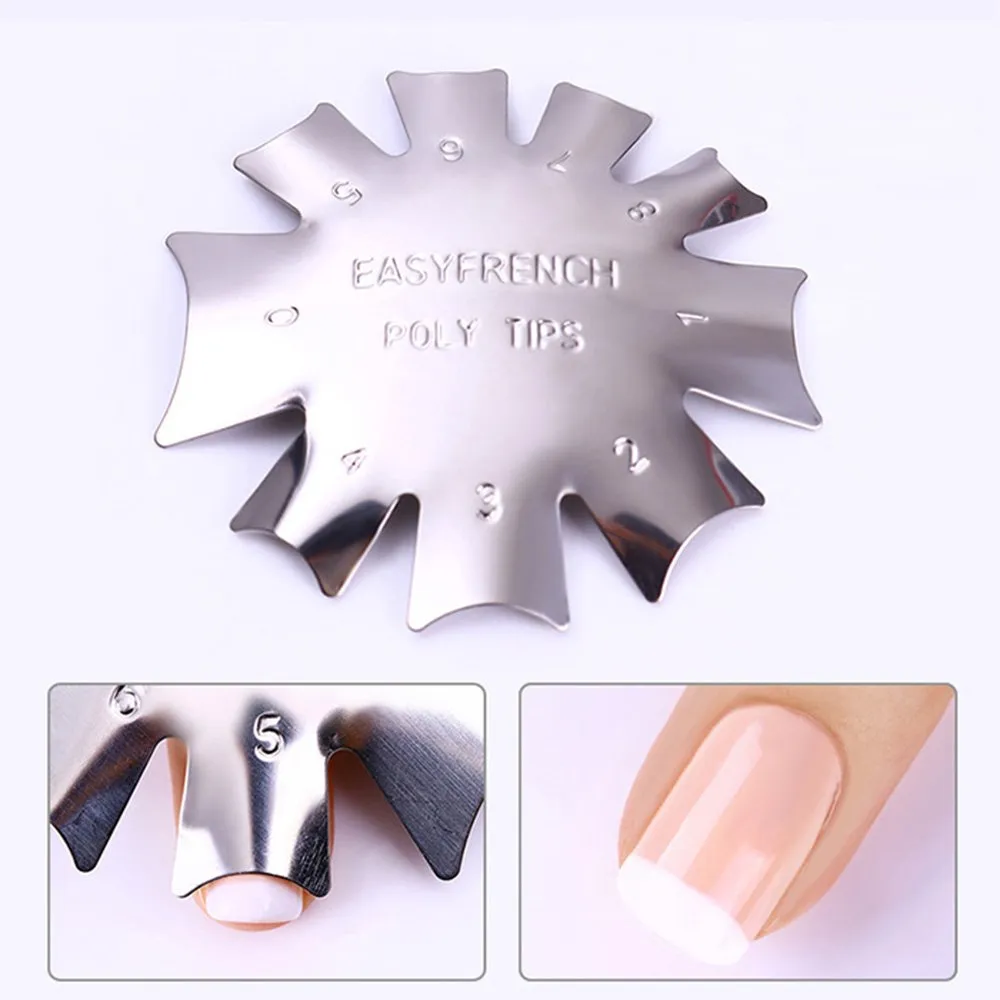 GlamLac French Cut Nail metal form, 2 types