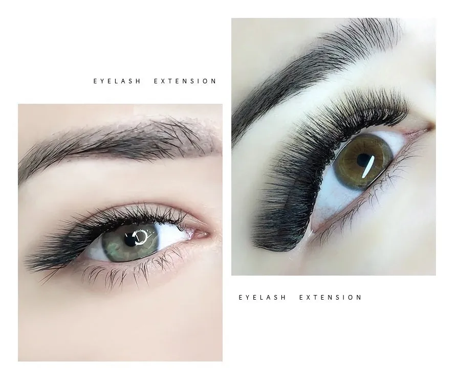 GlamLash eyelash extensions L-0.07-MIX, 7-15 mm