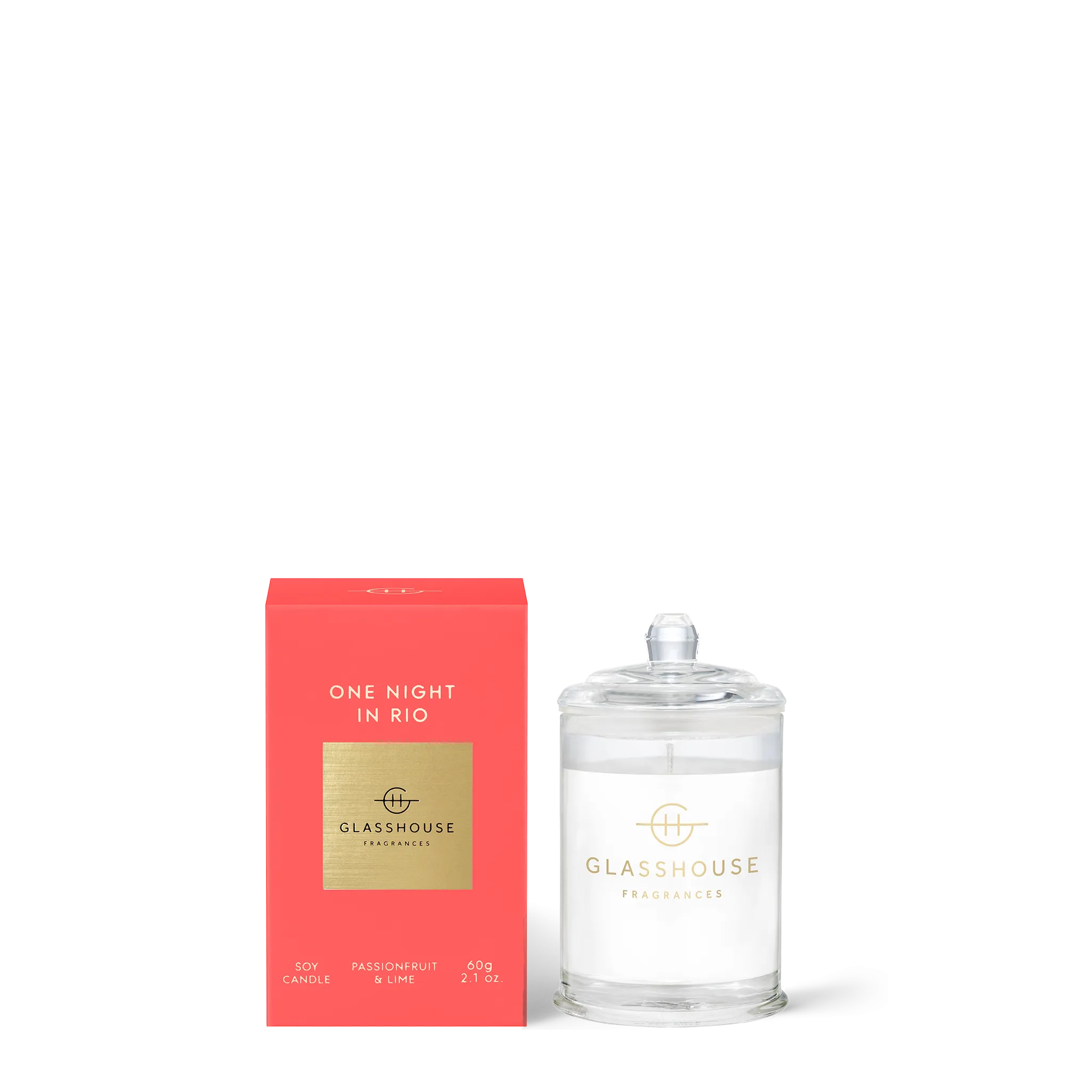 Glasshouse Fragrances One Night in Rio Travel Candle