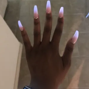 GLOW IN THE DARK nail art design, WHITE