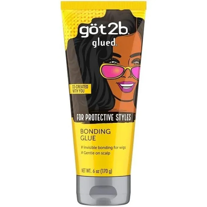 Got2B Schwarzkopf  Glued Bonding Glue, For Protective Styles, Gentle On Scalp