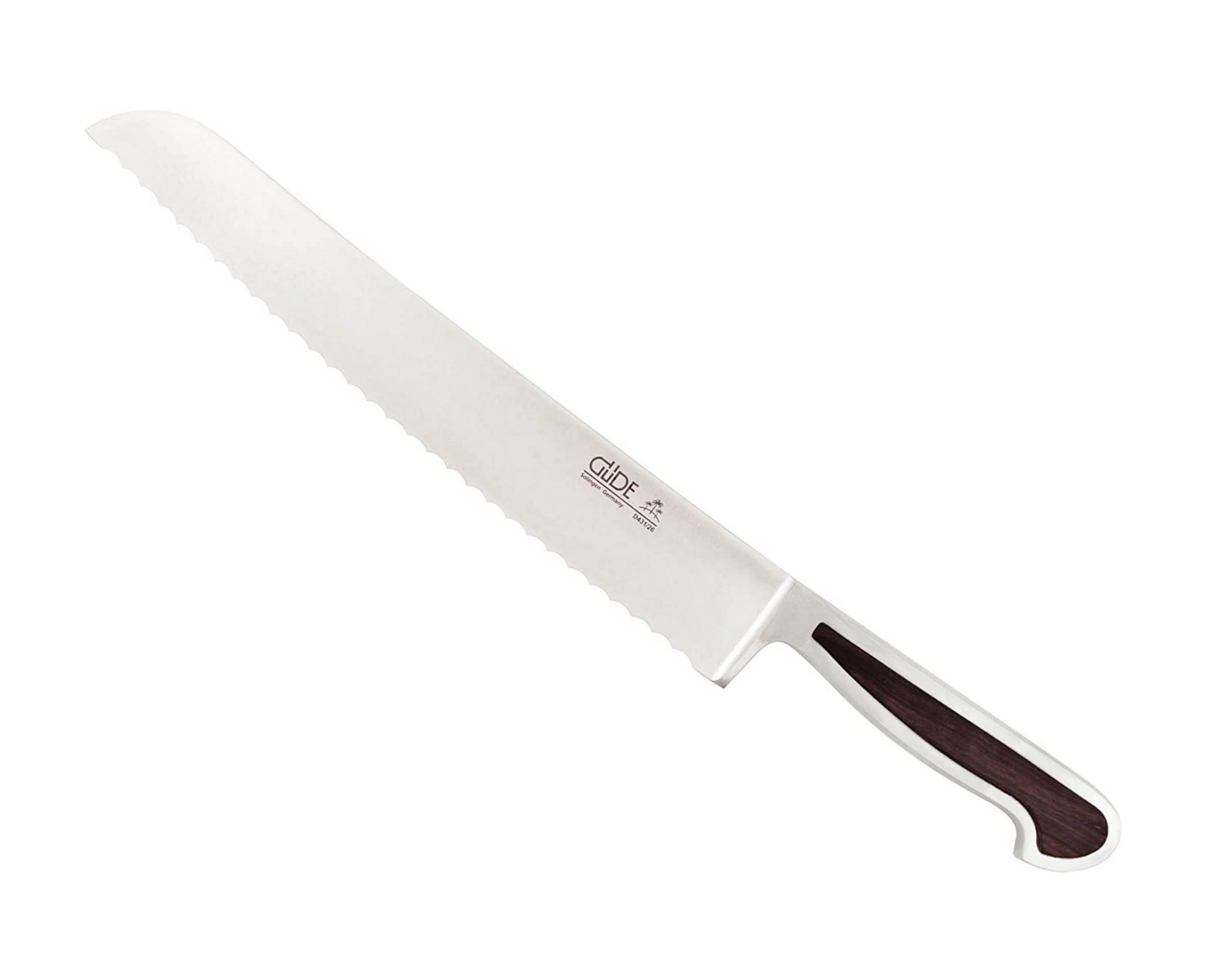 Guede Delta Bread Knife with African Blackwood Handle, D431/26