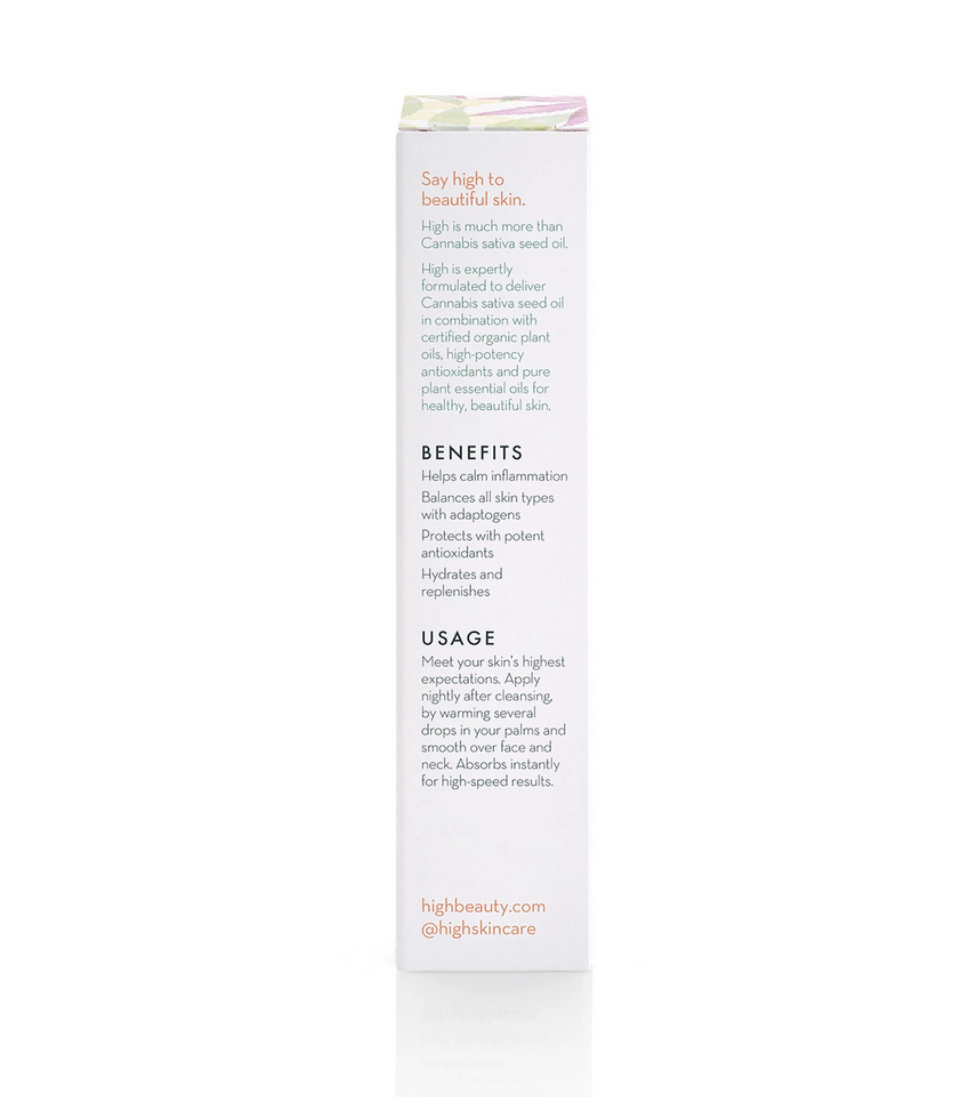 High Beauty High Expectations Cannabis Facial Oil 1 fl oz