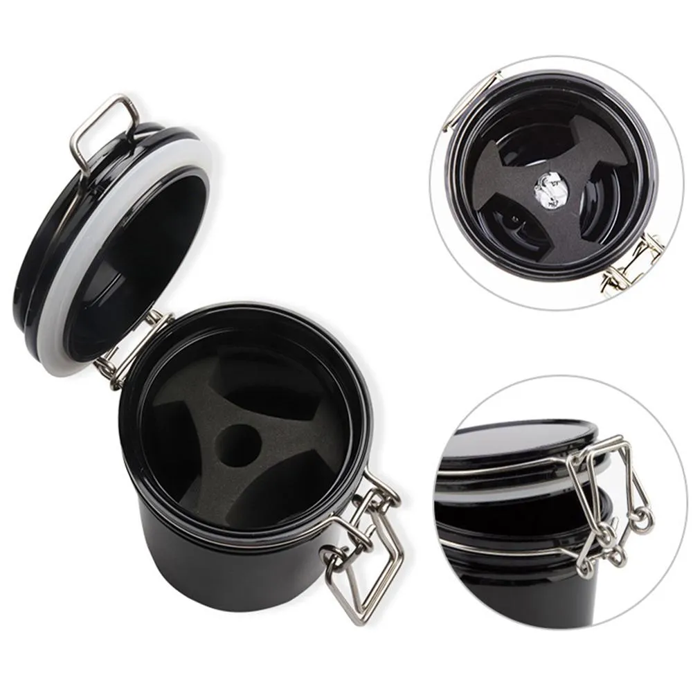 Jar for eyelash adhesive glue storing, Black/White/Pink