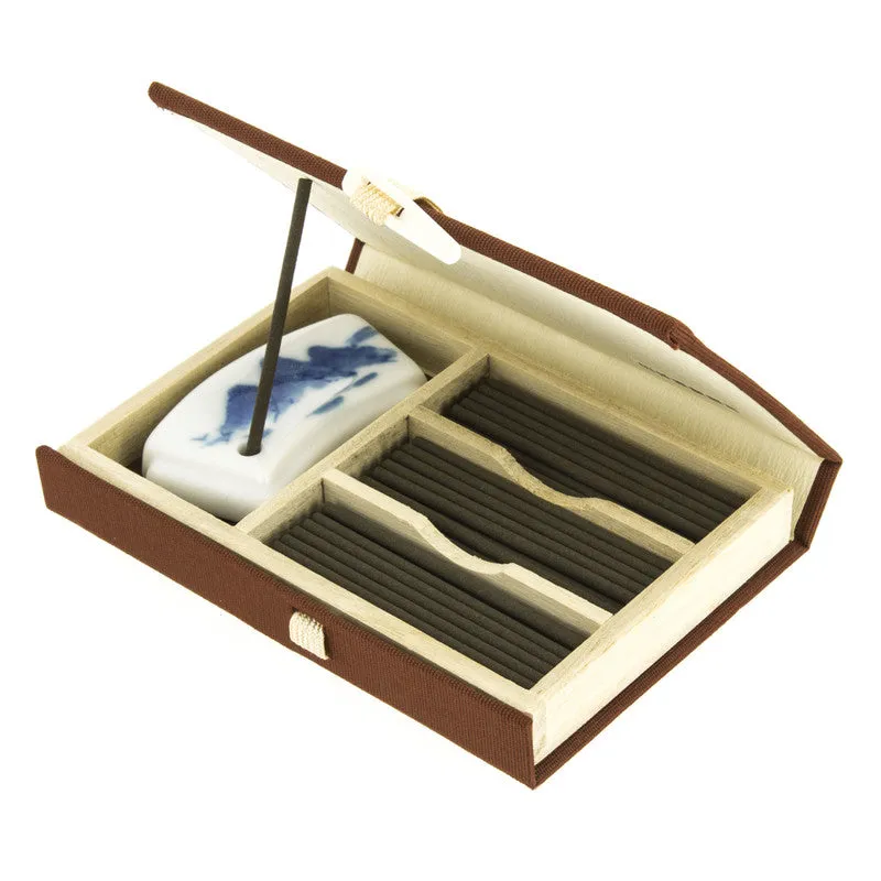 Jinkoh Juzan Aloeswood Incense (60 Sticks & Incense Holder)