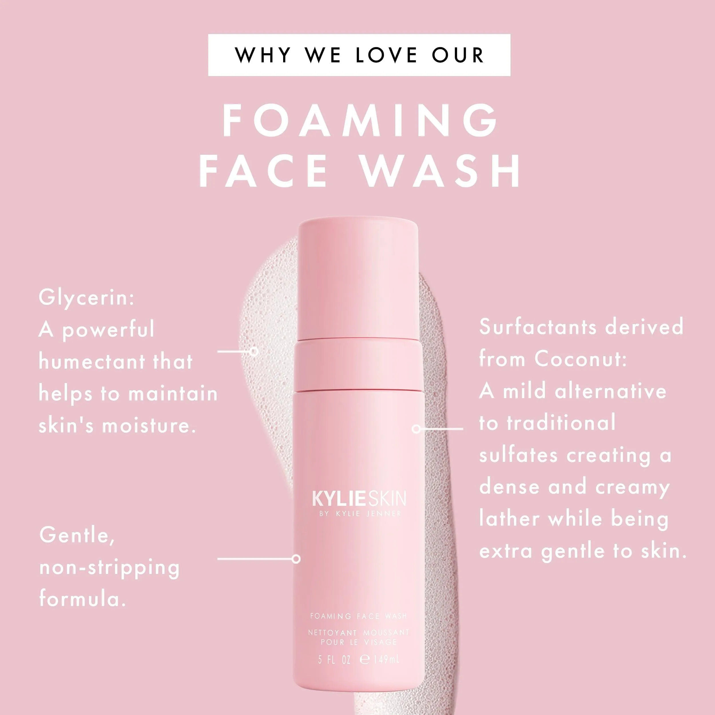Kylie Skin Foaming Face Wash | Cleanse   Replenish