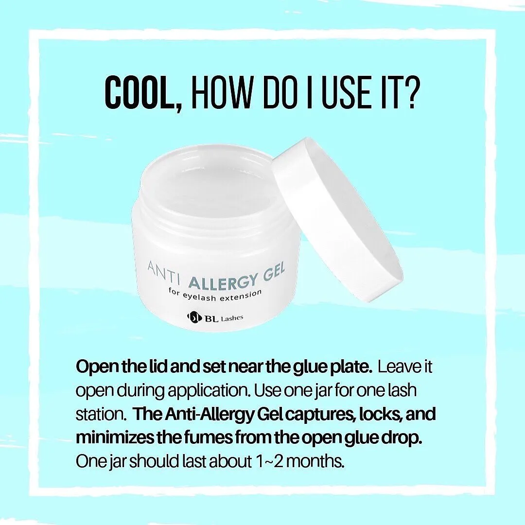 Lash adhesive glue Gel ANTI ALERGY gel, 80 grams