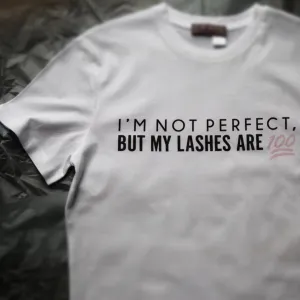 Lash Maker short sleeve T-shirt, embroidered WHITE