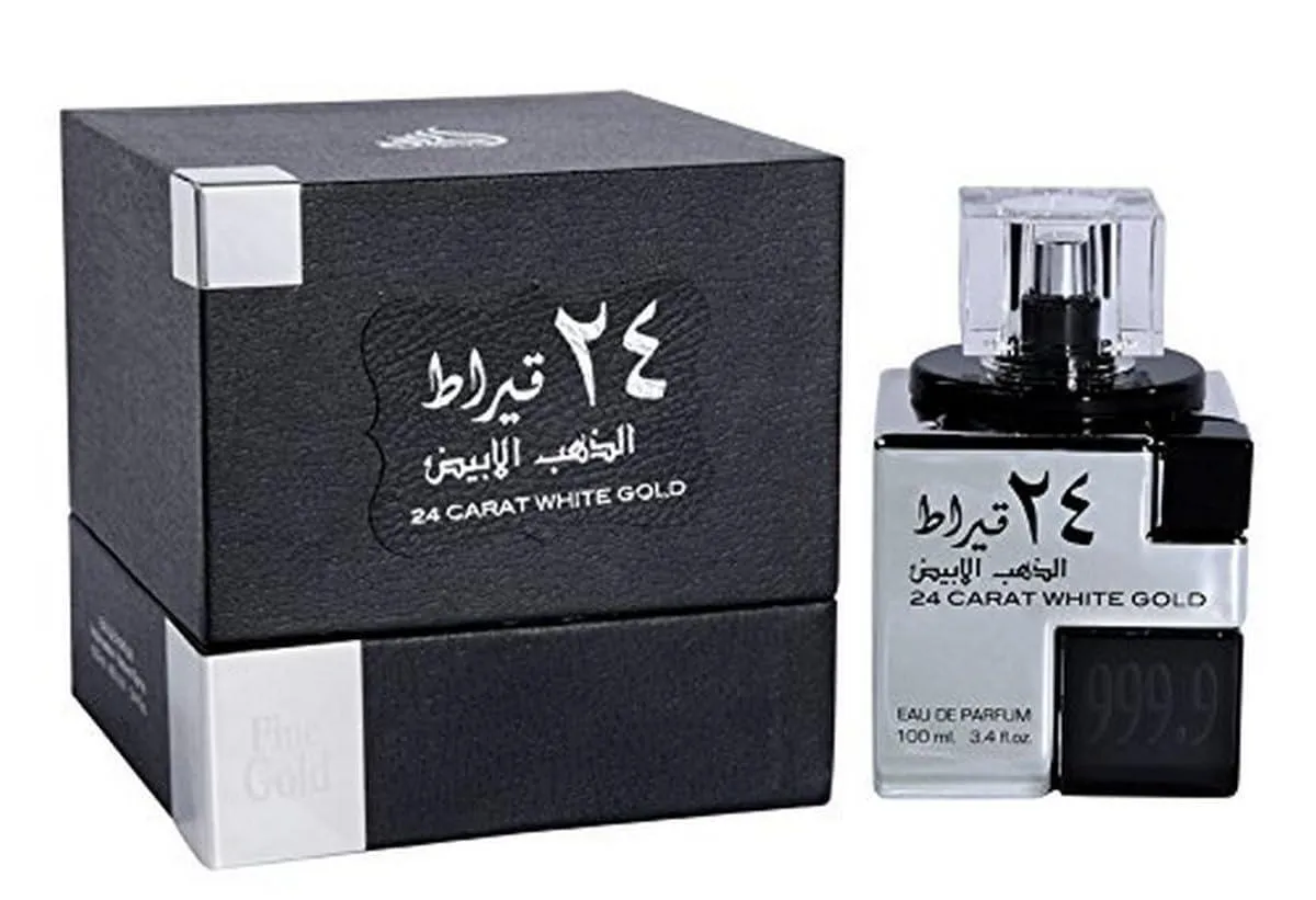 Lattafa 24 Carat White Gold  Perfumes For Women And Men