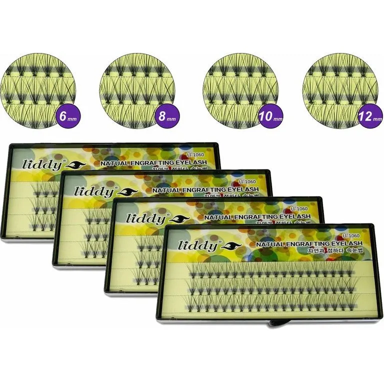 Liddy 10D VOLUME effect cluster eyelashes premade fans, final sale!
