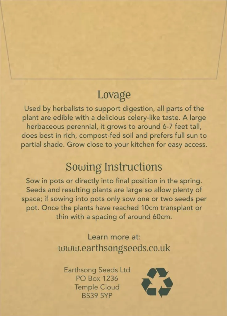 Lovage Seed Pack