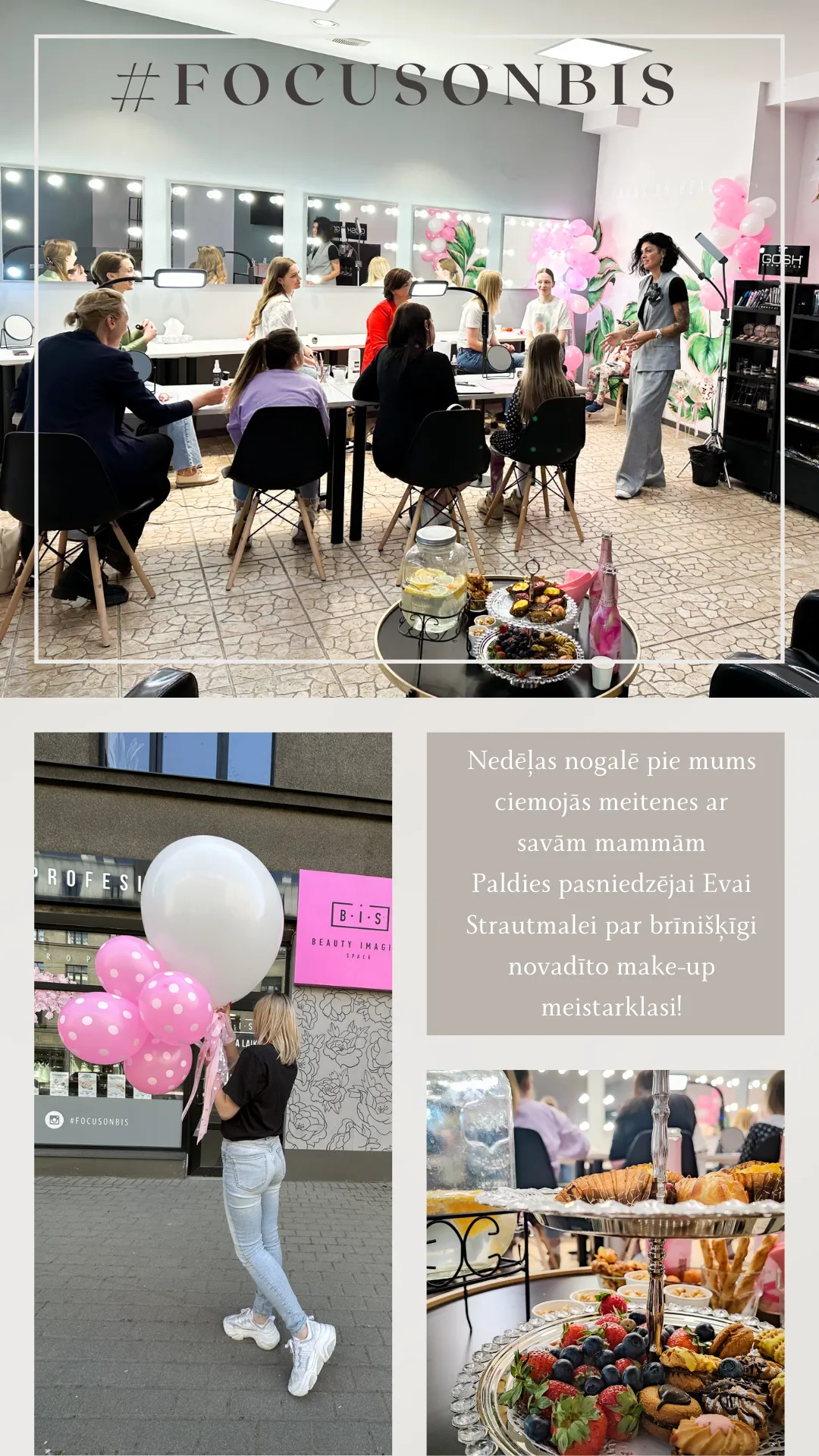 Make-up praktiskās nodarbības pasākums MAMMA   MEITA!