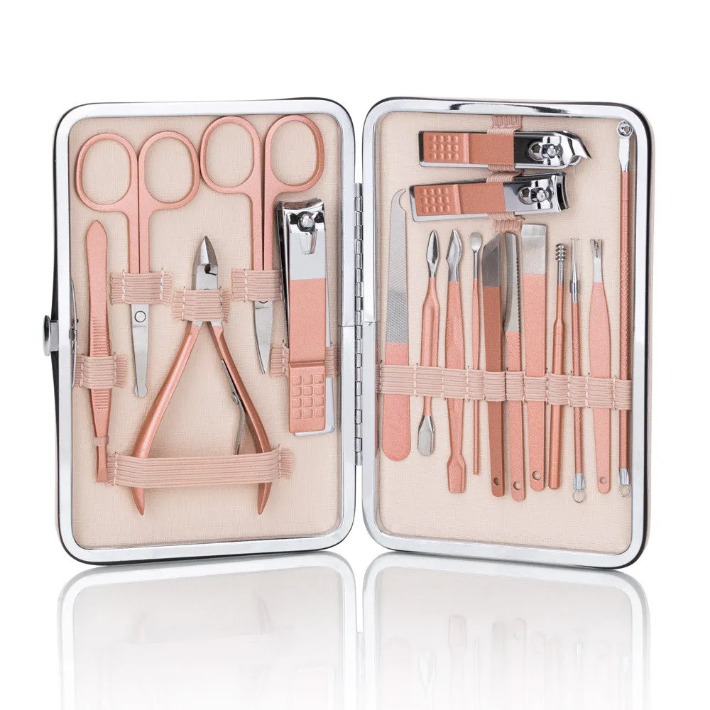 Manicure, pedicure & face beauty SET, 18 tools