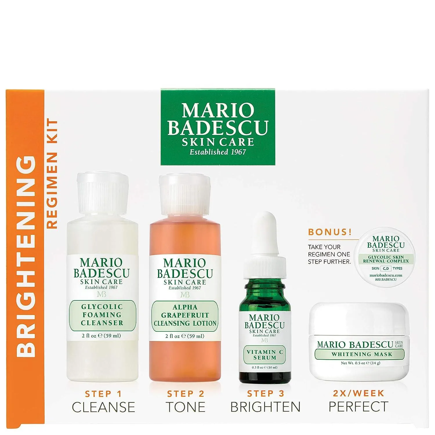 Mario Badescu The Brightening  Regimen Kit