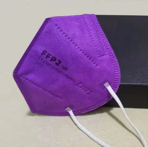 Medicine face mask KN95 respirator FFP2, BRIGHT VIOLET