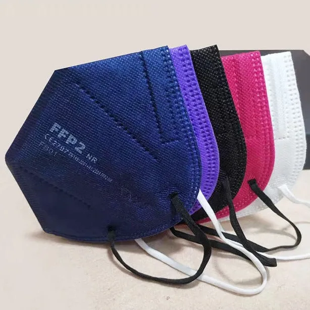 Medicine face mask KN95 respirator FFP2, NAVY BLUE x 10 pieces PACK