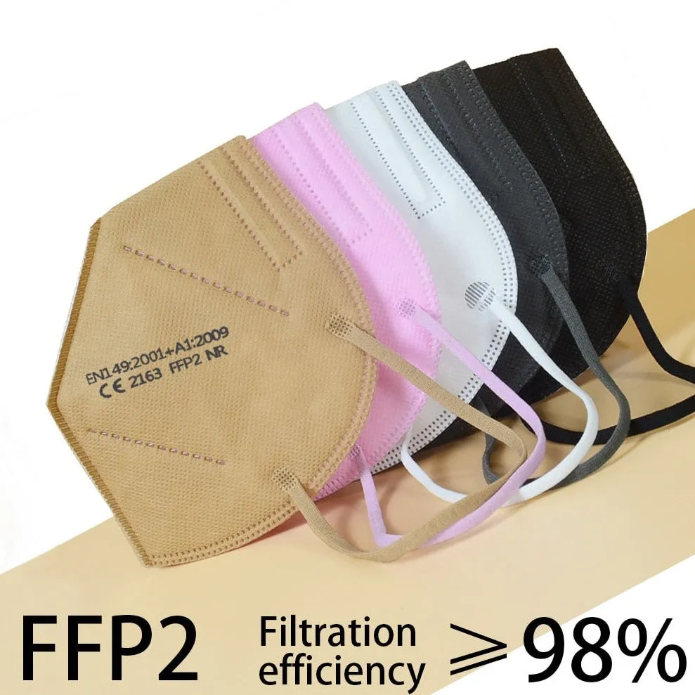 Medicine face mask KN95 respirator FFP2, SKIN TONE