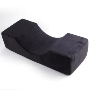 Memory foam neck pillow for eyelash extensions, velvet BLACK