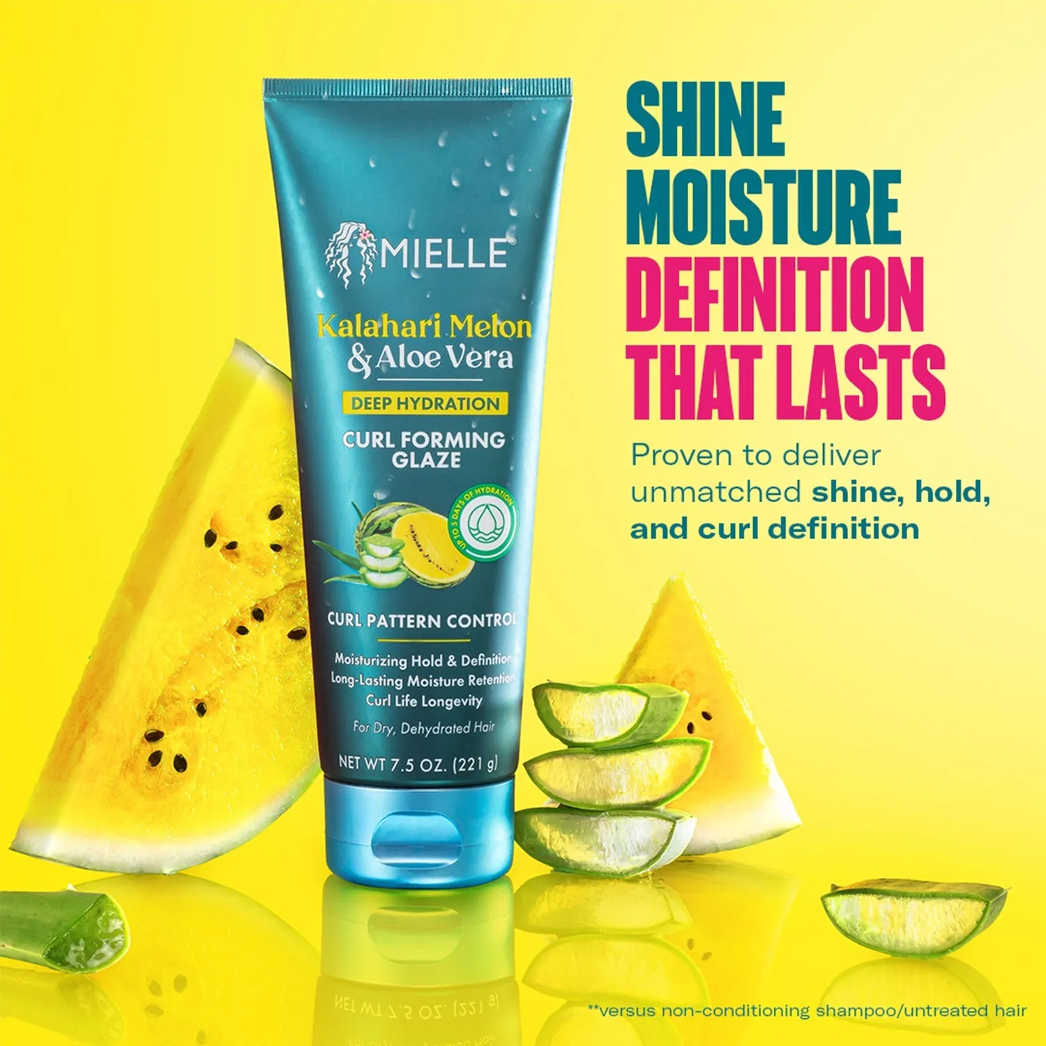 MIELLE KALAHARI MELON & ALOE VERA DEEP HYDRATION CURL FORMING GLAZE