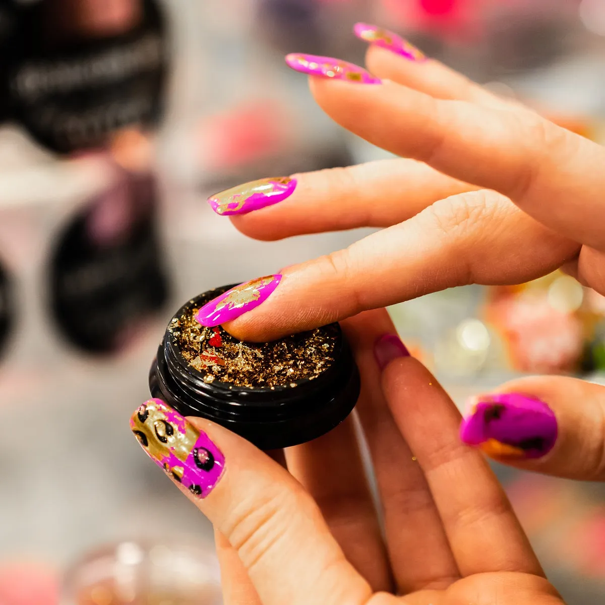 Multifuncional nail design PRISMA FOIL   mirror, PURPLE