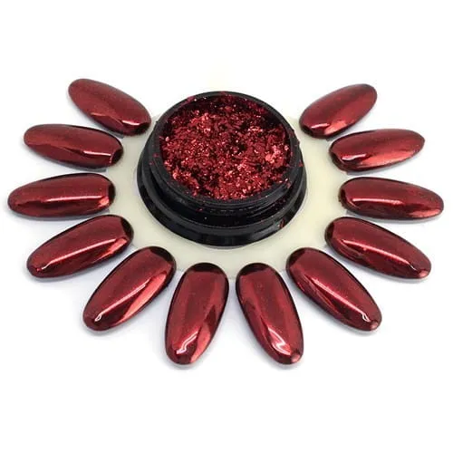 Multifuncional nail design PRISMA foil   mirror, RED