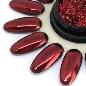Multifuncional nail design PRISMA foil   mirror, RED