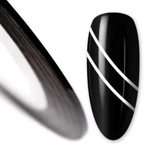 Nail art design foil stripe extra fine, BLACK