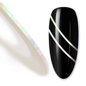Nail art design foil stripe extra fine, CHAMELEON SILVER