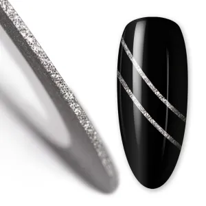 Nail art design foil stripe extra fine, HIGHLIGHT SILVER