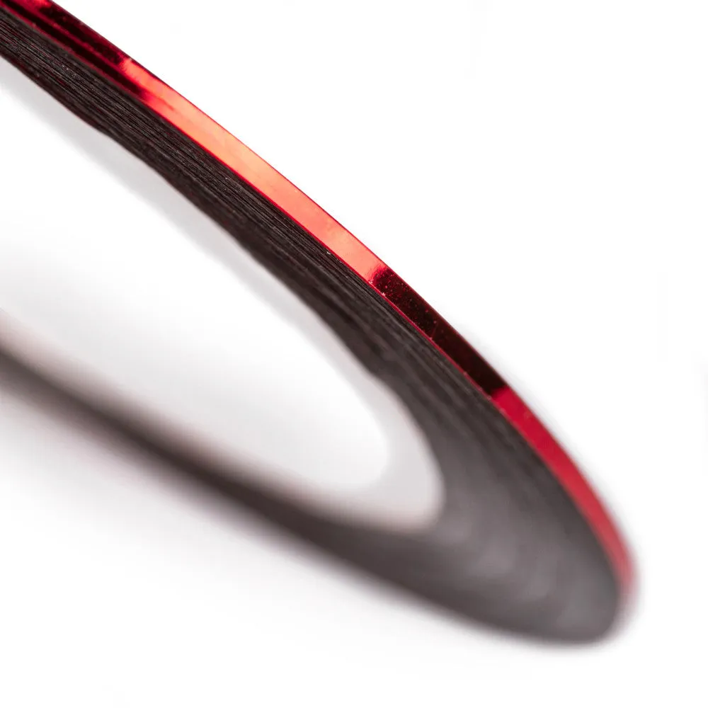 Nail art design foil stripe extra fine, RED