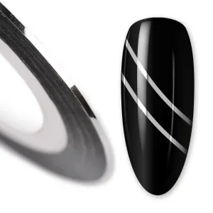 Nail art design foil stripe extra fine, SILVER