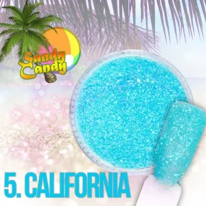 Nail art design glitters, CALIFORNIA