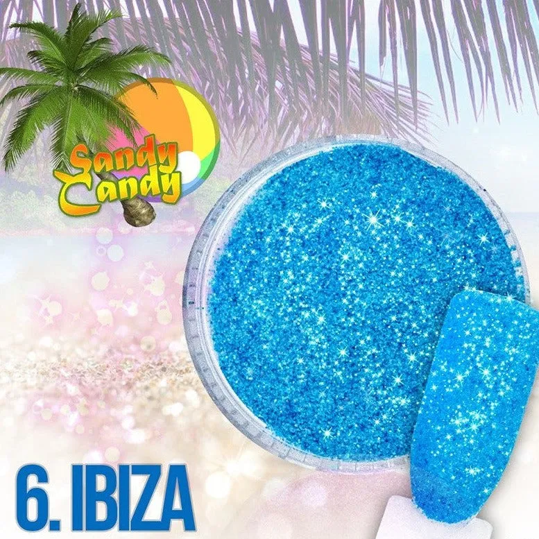 Nail art design glitters, IBIZA