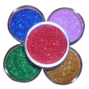 Nail Art Glitters different colors in pots, 5 grams