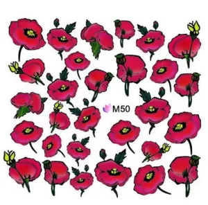 Nail art sticker slider water decals, M50