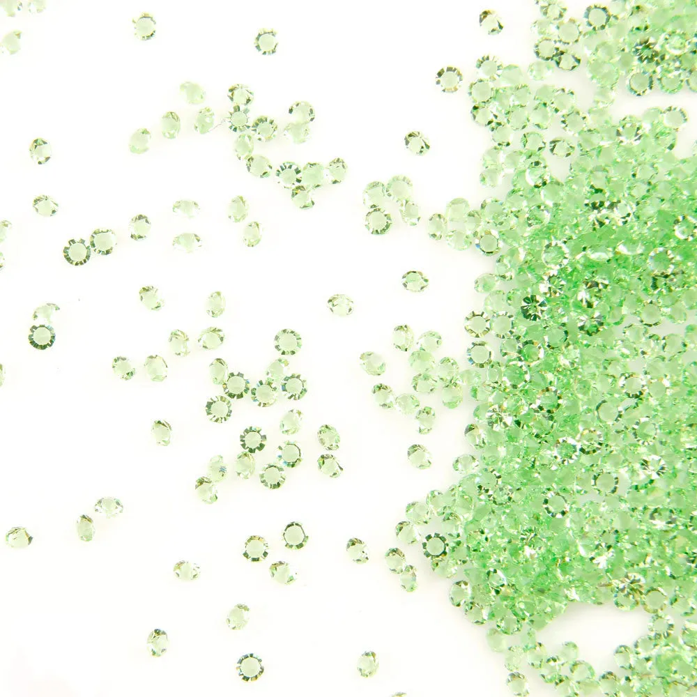 Nail decoration mini pixie diamond crystals 1 mm, CRYSTAL LIME