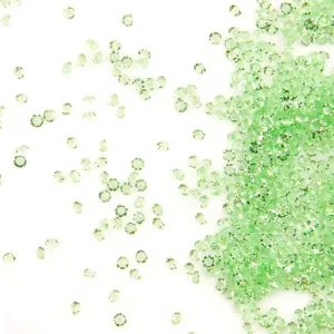 Nail decoration mini pixie diamond crystals 1 mm, CRYSTAL LIME