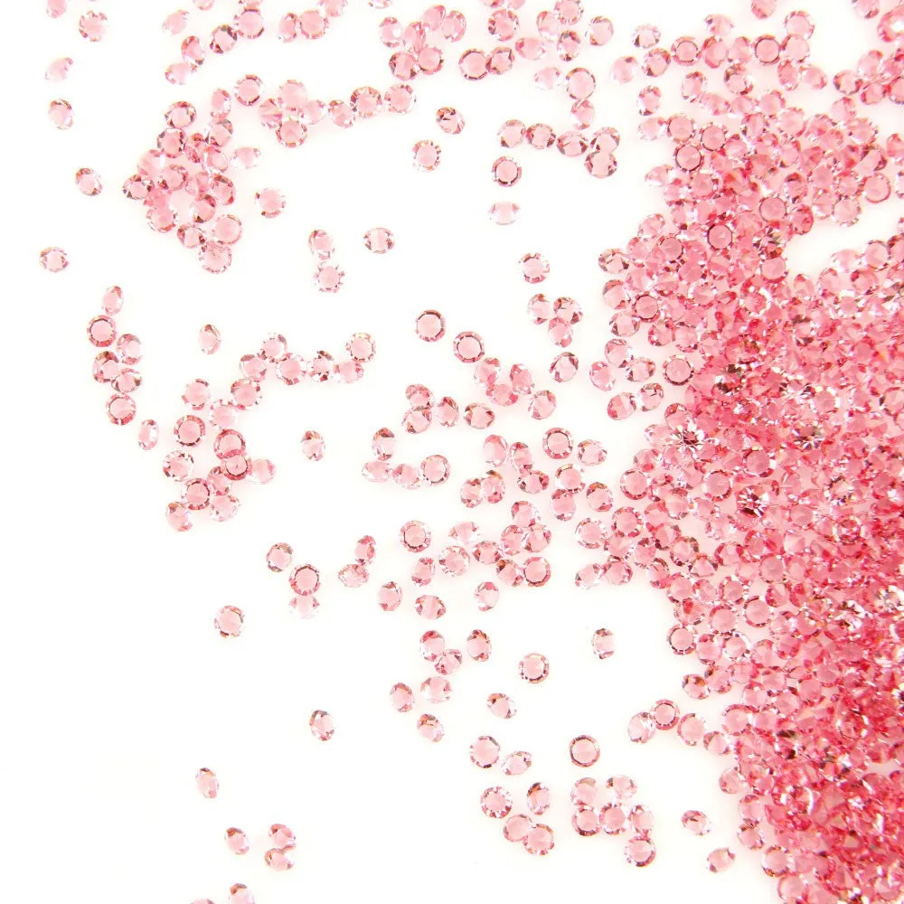 Nail decoration mini pixie diamond crystals 1 mm, ROSE