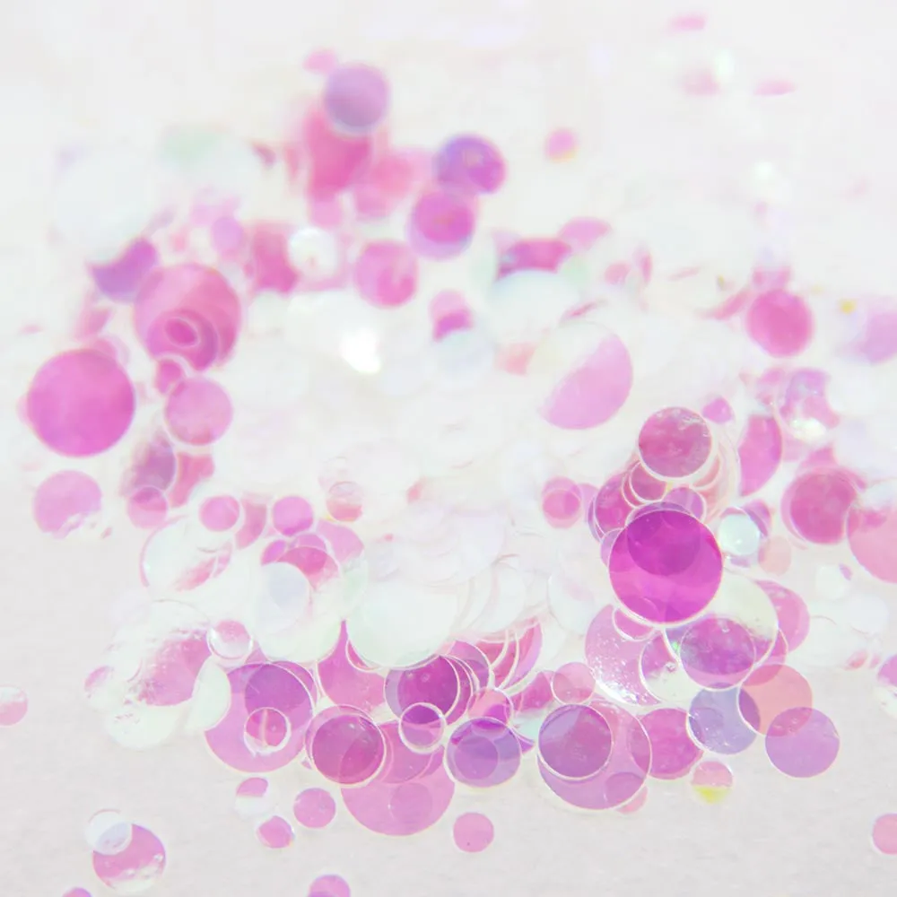 Nail design confetti round sequins, HOLOGRAPHIC