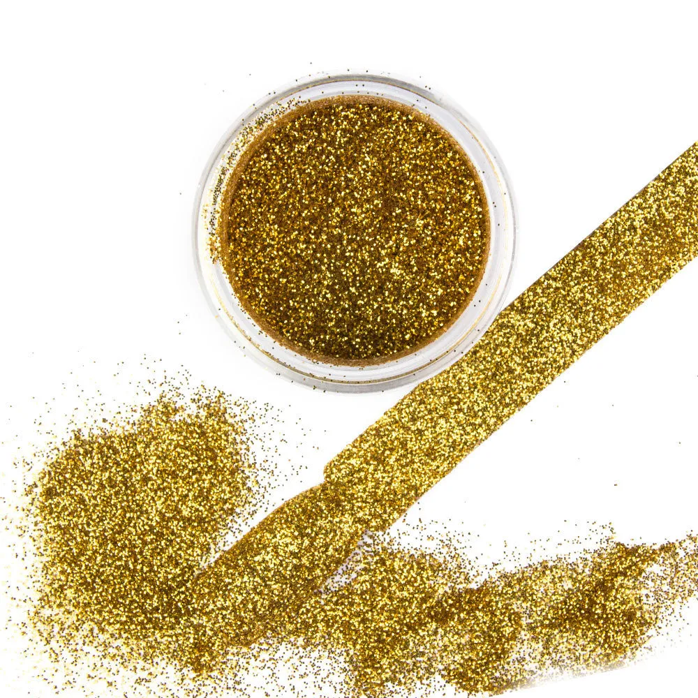 Nail Design glitters in 5 g pot - gold, champagne, silver or rose
